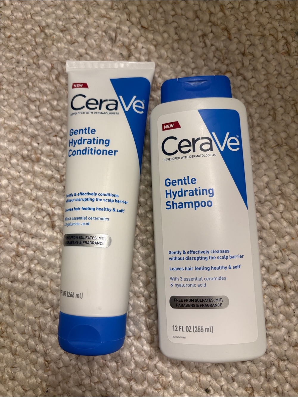 CeraVe Gentle Hydrating Shampoo - White & Blue